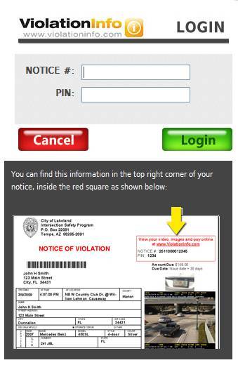 violation notice