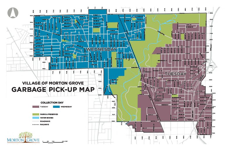 garbage pickup map