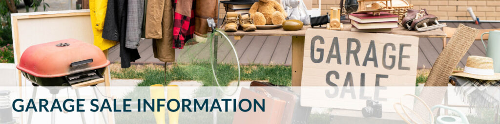 Garage Sale Information